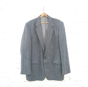 Vintage Circle S Sport Coat Western Wool 46L